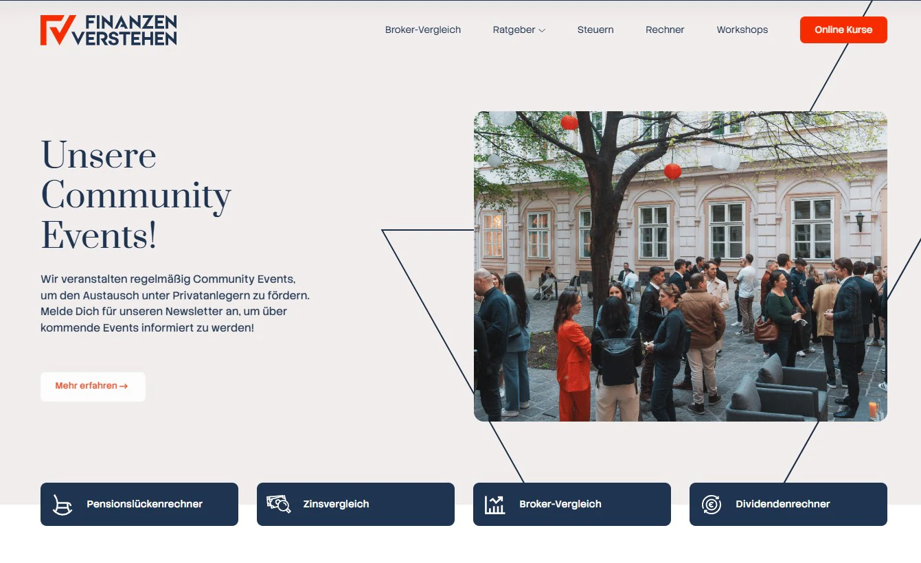 Startseite der Website Finanzen verstehen