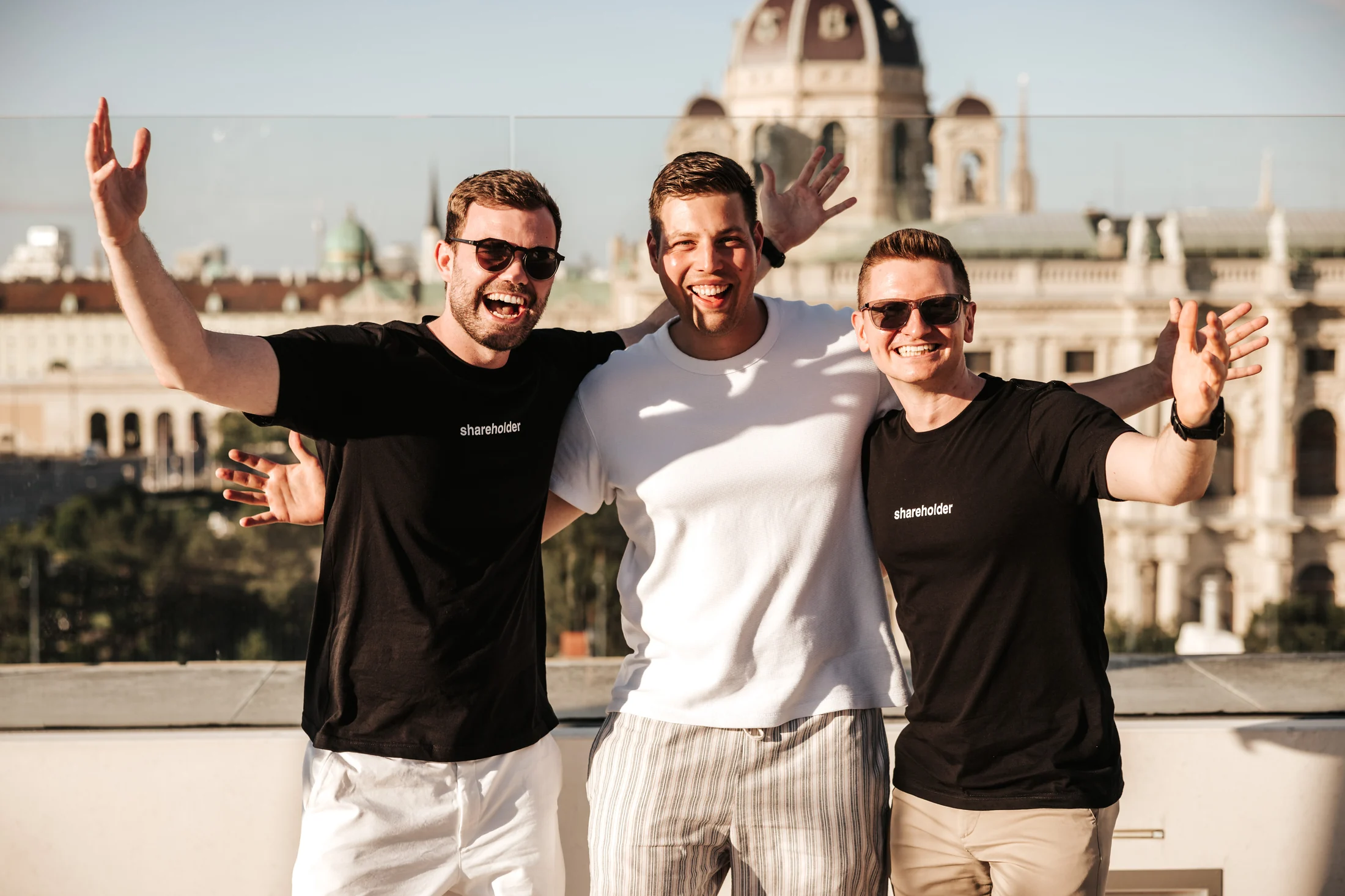 Die drei Gründer der WRG Invest GmbH in Wien